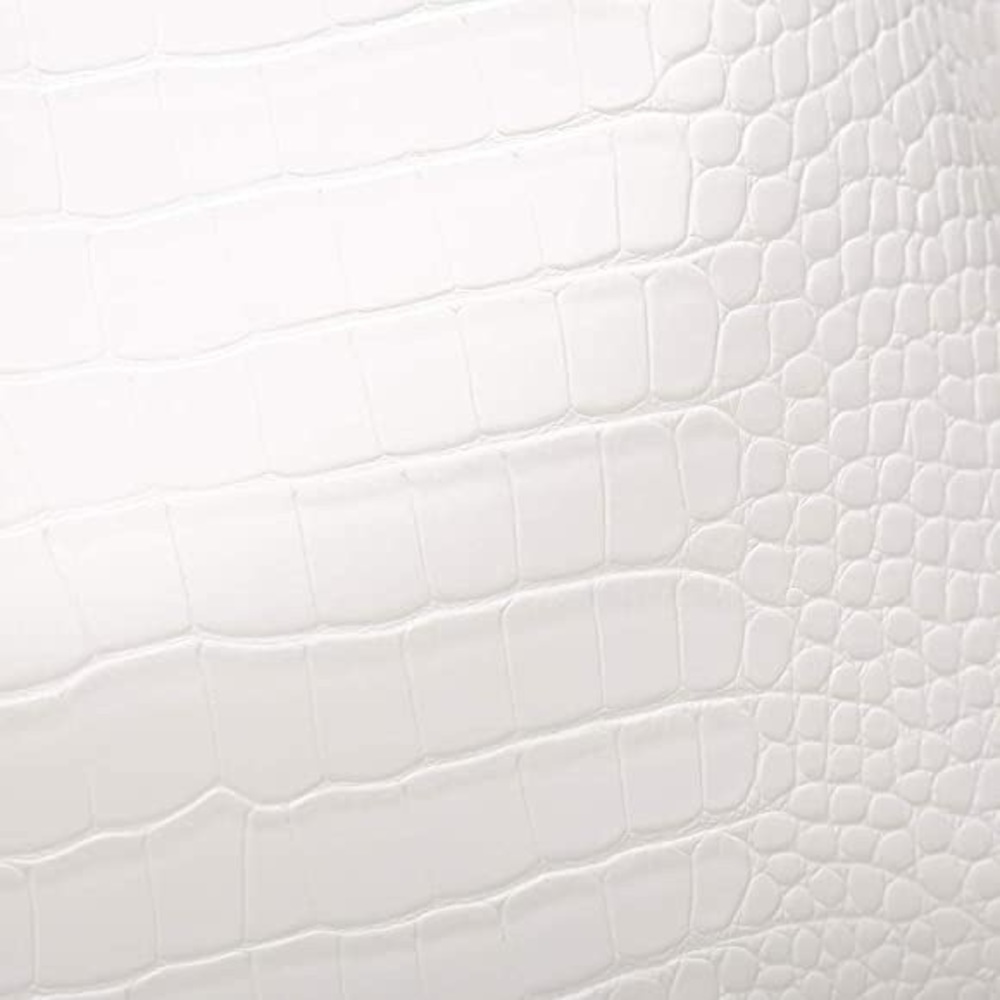 WHITE TEXTURED SOFT FAUX LEATHER TOTE SHOULDER BAG - Picture 4 of 6